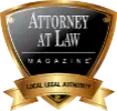 Attorney at Law professional legal services badge logo