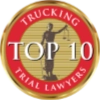 Trucking Trial Lawyers Top 10 award badge