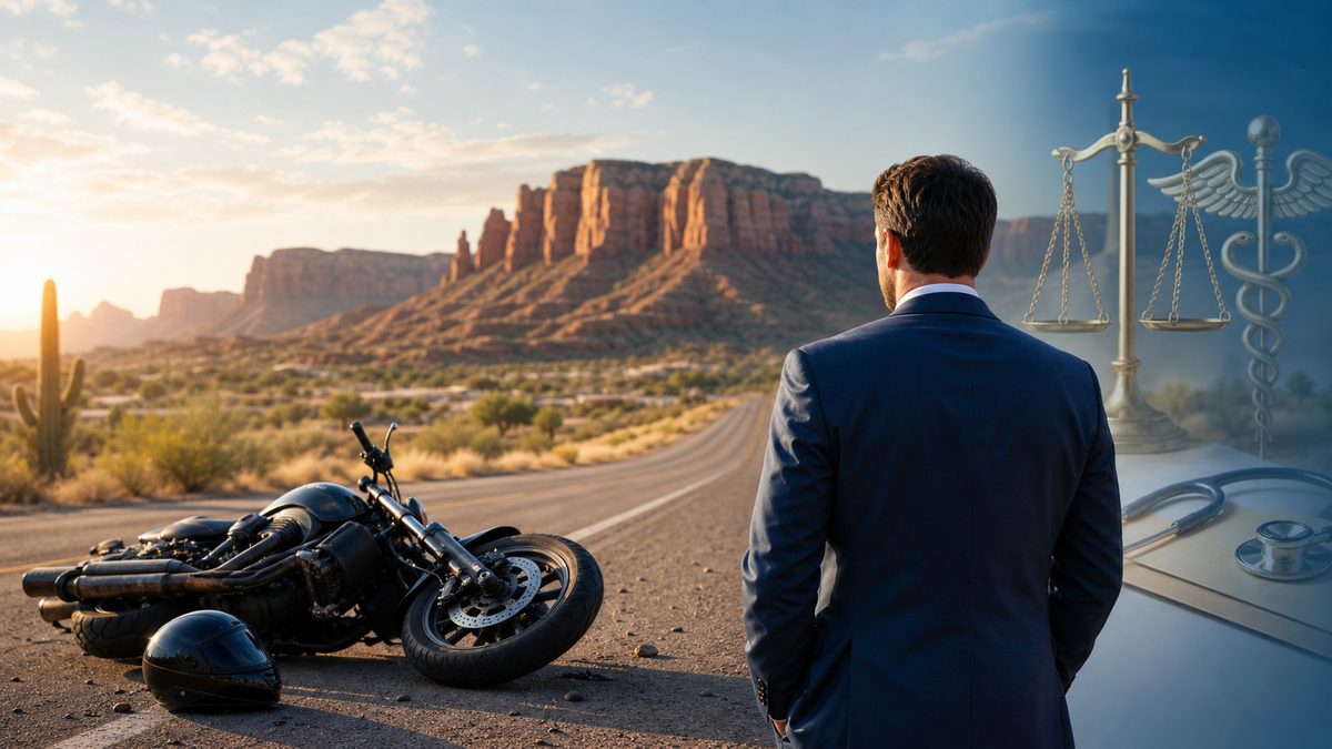 mesa motorcycle accident lawyer: illustration