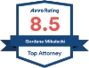 Avvo Rating 8.5 Top Attorney Svetlana Mikulski badge