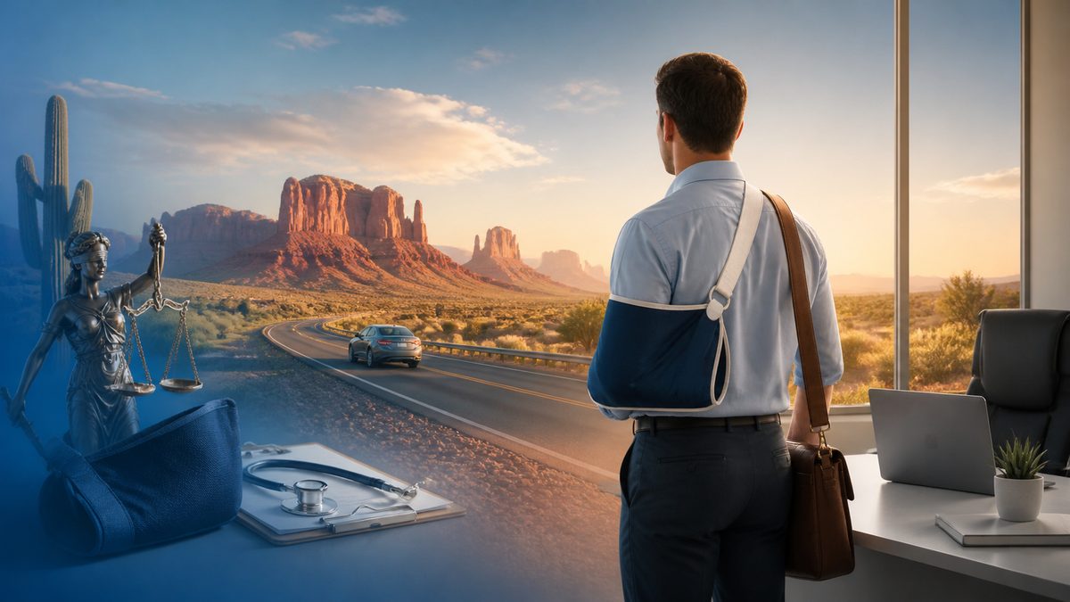 returning to work after a car accident: illustration