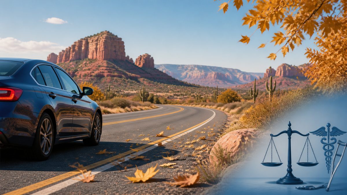 arizona fall driving hazards: illustration